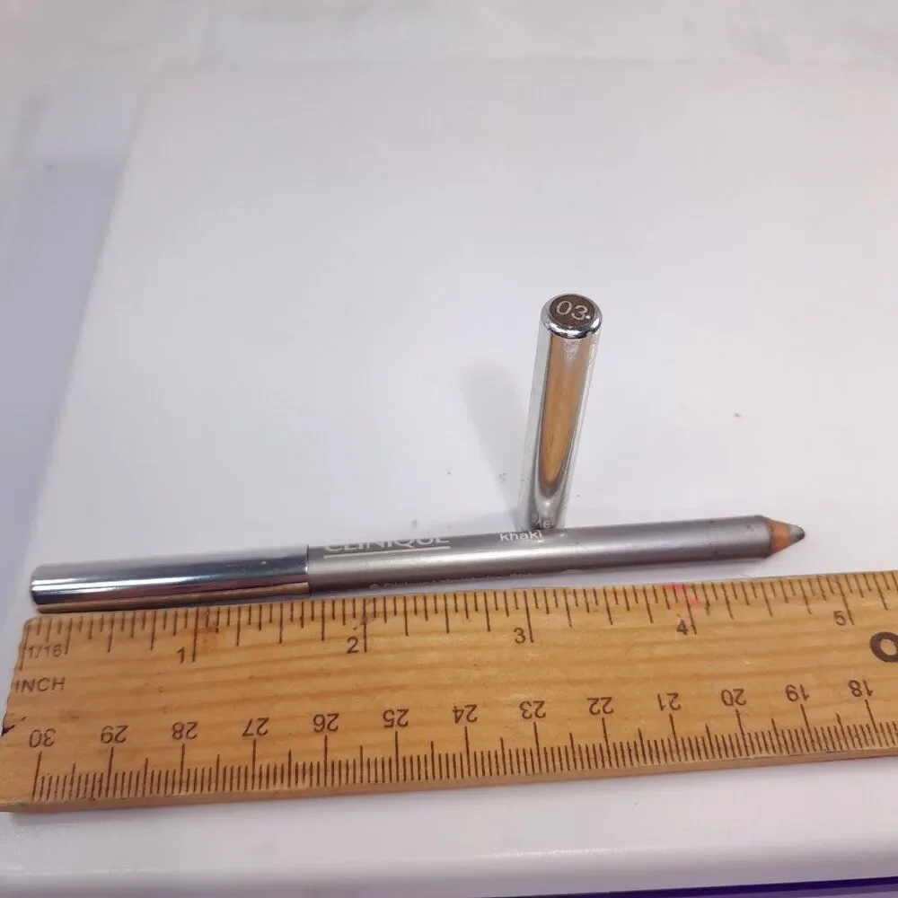 Vintage CLINIQUE Dual End Shadow Liner Quick‎ Eyes Color khaki 03 eyeshadow